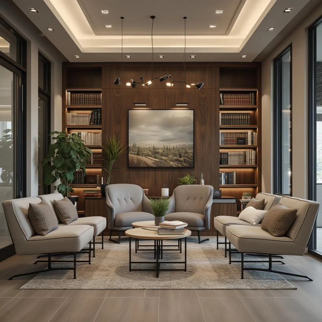 Professional coaching office interior